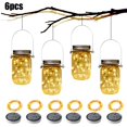 thumbnail image 4 of Solar Powered Bottle Cap Lights 6 Pack 20 Lights Outdoor String Lights, 4 of 12