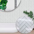 thumbnail image 1 of 10 piezas 20*20 cm/7,87*7,87 "moderno nórdico minimalista blanco espiga azulejo pegatinas dormitorio cocina salón pared calcomanías JAMW Sencillez, 1 of 5