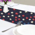 thumbnail image 4 of Yayeee Table Runner 70 inches Long for Home Kitchen Rectangle Dining Table Holiday Party Decoration, Red Starry Pattern, 4 of 7