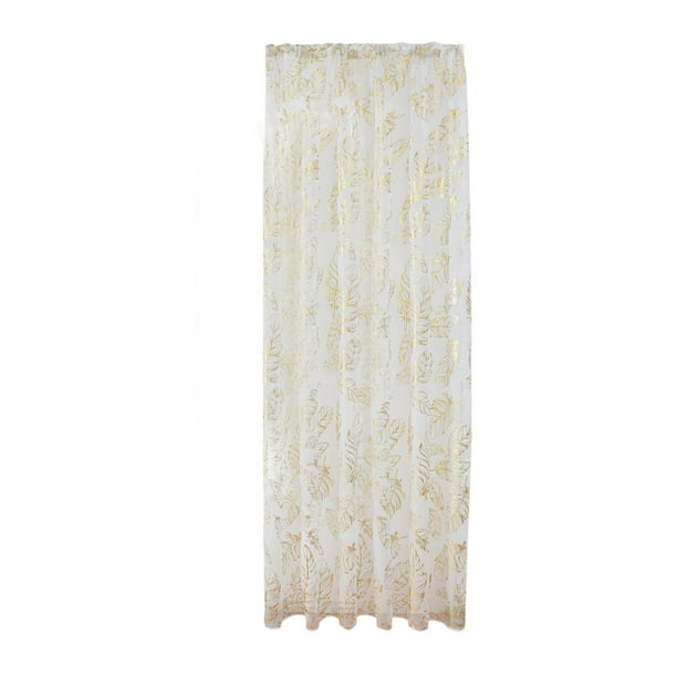 Cortina de gasa transparente con bolsillo para barra, moderna cortina de tul para dormitorio, restaurante, hotel, dormitorio, decoración del hogar 100 cm x 250 cm