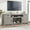 Wood Grain Grey, variant on Farmhouse TV Stand for 80 Inch TVs, Long Entertainment Center with 4 Storage Doors & 3 Open Shelf, White Television Consoles Stands for Living Room, Bedroom