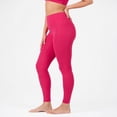 thumbnail image 6 of YITTY Active UltraLuxe High Waisted Leggings for Women, No Front Seam Tummy Control, Buttery Soft, Womens Yoga Pilates Gym, Raspberry Pink, 3X, 25", 6 of 6