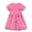 Pink butterfly, variant on WIBACKER 2-7T Kids Girls Summer Casual Dresses Cotton Short Sleeve Crew Neck Dress for Toddler - 1 Piece Blue Town