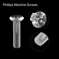 thumbnail image 4 of Unique Bargains M8x35mm Plastic Phillips Machine Screws, PC Flat Head Machine Bolts 25 Pack, 4 of 4