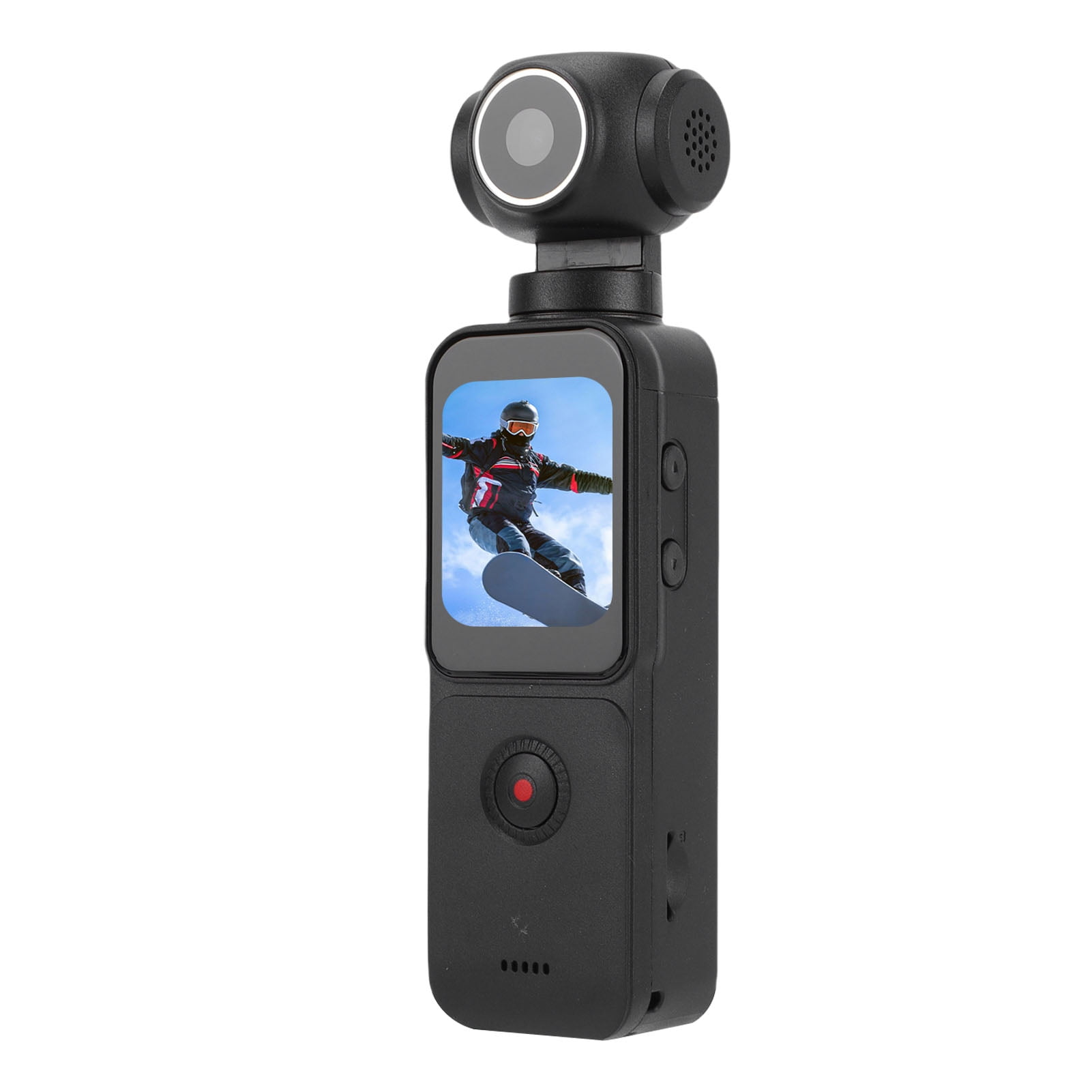 Suodoka 5K Action Camera HD 270 Degree Rotating Lens Handheld Video Recorder with 1.69 Inch Display / 4.29 cm Screen Wi-Fi EIS Stabilization for Outdoor Vlog