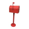 thumbnail image 1 of Buzón de correo Buzón de correos Buzón de correos Decoración resistente a la intemperie Buzón de metal rojo Regalos Porta periódicos Caja Buzón de car, 1 of 8