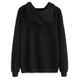 thumbnail image 2 of URMAGIC Spring Autumn Women's Cozy Kitten Printed Sweatshirt Casual Cat Ear Hoodie Tops, 2 of 6