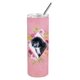 thumbnail image 1 of ""Caroline'S Treasures Terranova Cachorro Flores Rosadas Acero Inoxidable De Doble Pared 20 Oz Vasos Delgados Con Aislamiento De Viaje Multicolor"", 1 of 1