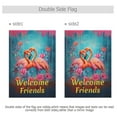 thumbnail image 3 of Flowers Flamingo Garden Flag House Banner 28" x 40" Double Sided Outdoor Yard Decoration, 3 of 6