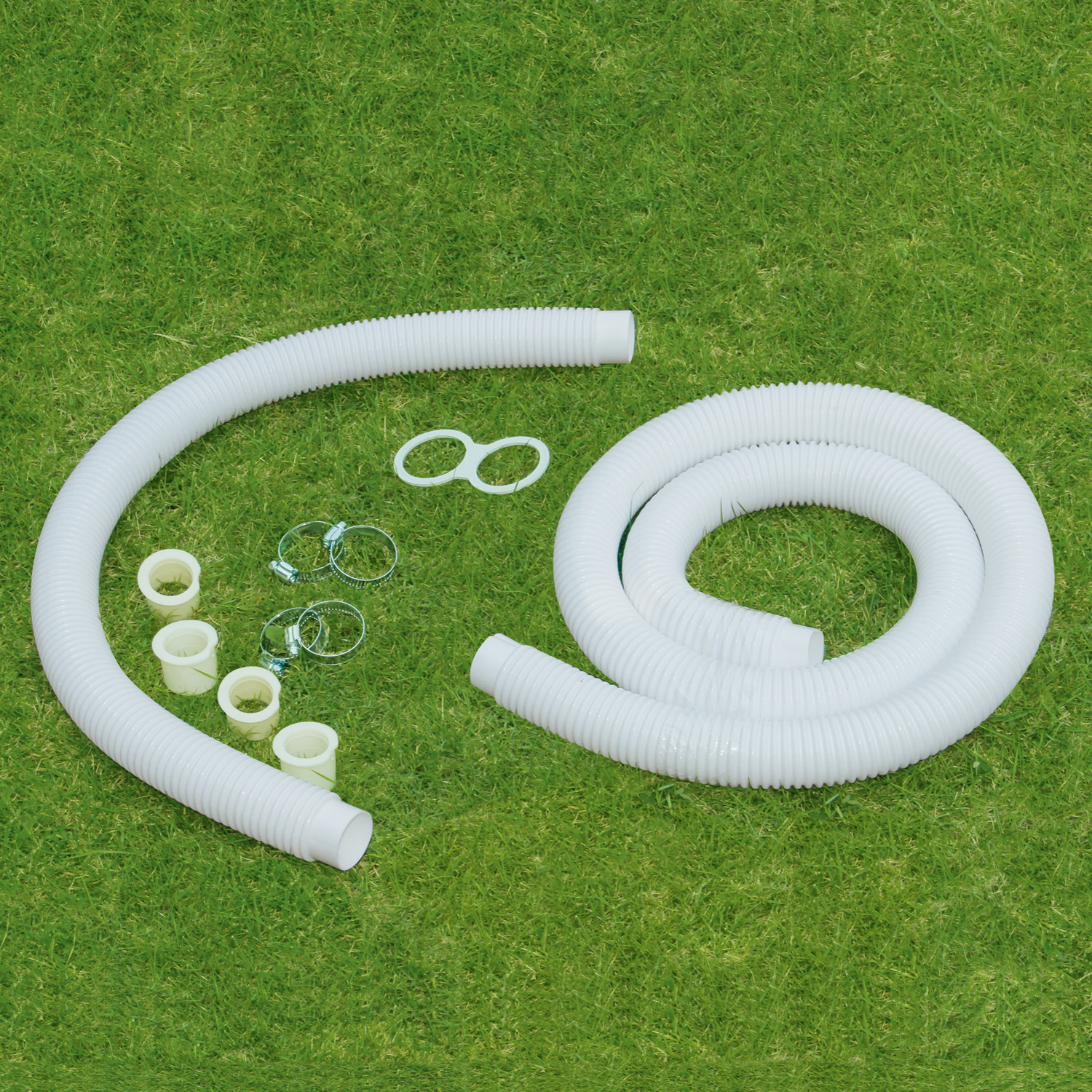 Summer Escapes Universal Swimming Pool Cleaning Hose Kit, White