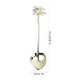 thumbnail image 2 of 1PC Tropical Coconut Tree Coffee Spoon Retro Small Spoon Coffee Stirring Spoon Dessert Spoon (Golden), 2 of 6