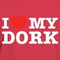 thumbnail image 3 of CafePress - I Love My Dork Women's Dark T Shirt - Women's Traditional Fit Dark T-Shirt, 3 of 4
