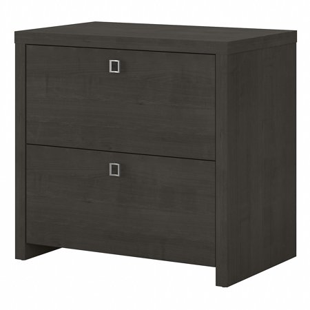 UPC: 0042976179397 | Bush Business Furniture Echo 2 Drawer Lateral File Cabinet Charcoal Maple (KI60302-03)
