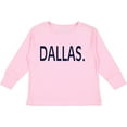 thumbnail image 3 of Inktastic Dallas in Blue Text Boys or Girls Long Sleeve Toddler T-Shirt, 3 of 5