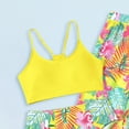 thumbnail image 4 of Bathing Suit Girls 8 Girl's 3 Piece Cute Bowknot Bathing Suit Halter Triangle High Waisted Swimsuit with Beach Cover Up Skirt, 4 of 6