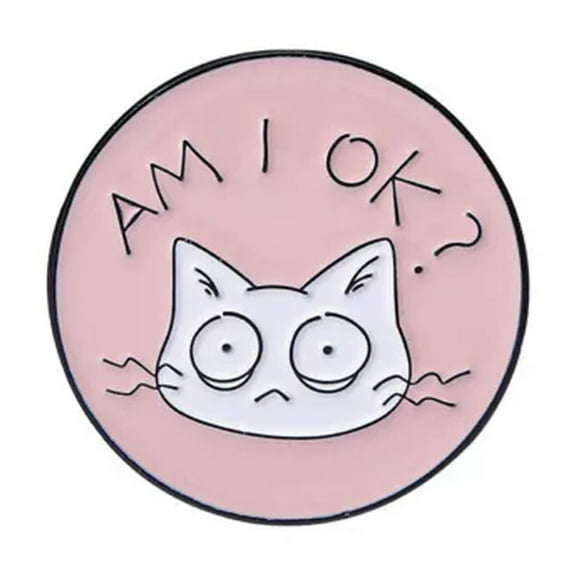 GKNET Gothic Pink Punk Brooch Enamel Skull Horror Heart Pink Mouth Brooch Lapel Pins-4