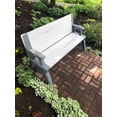 thumbnail image 6 of Convert a Bench 60" Outdoor / Vinyl Patio Bench Picnic Table, Platinum White Birch, Generation II, 6 of 6