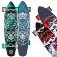 thumbnail image 1 of Madd Gear 28" Cruiser Skateboard for Kids, Teens & Adults – 8-Ply Maple Deck, 62 mm Wheels, 5" Aluminum Trucks – Assorted Designs Noche or Magma, 1 of 6
