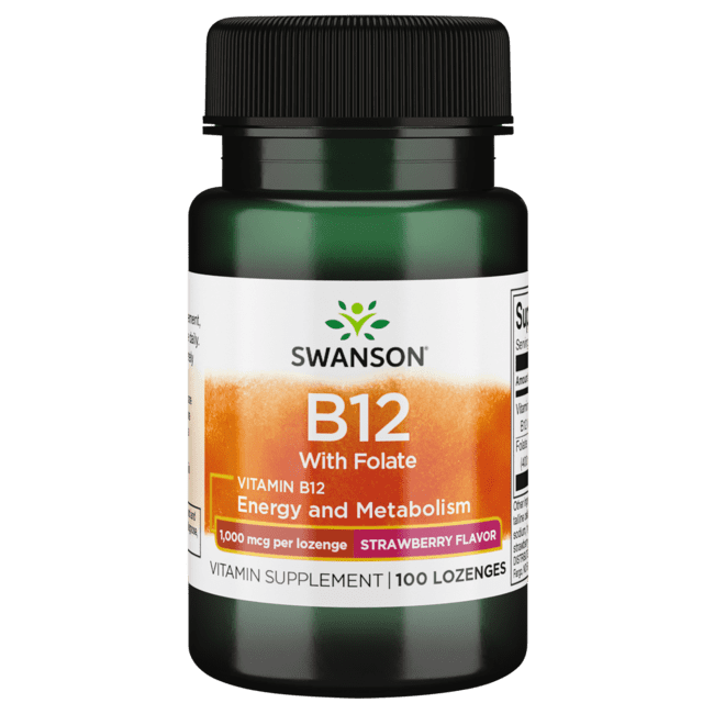 Swanson Vitamin B-12 Lozenges 1,000 Mcg 100 Lozenges