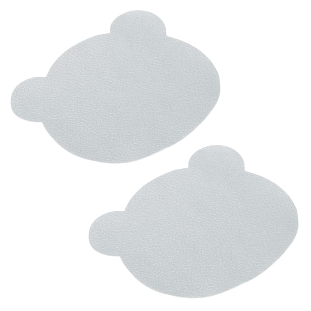 Parche de reparación de cuero, kit de reparación de cinta de vinilo autoadhesiva para sofás, sillones y sillas plateadas