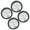 Silver Model B, variant on Professional Drift Car Tires with Metal Hubs for 1/18 Remote Control Vehicle