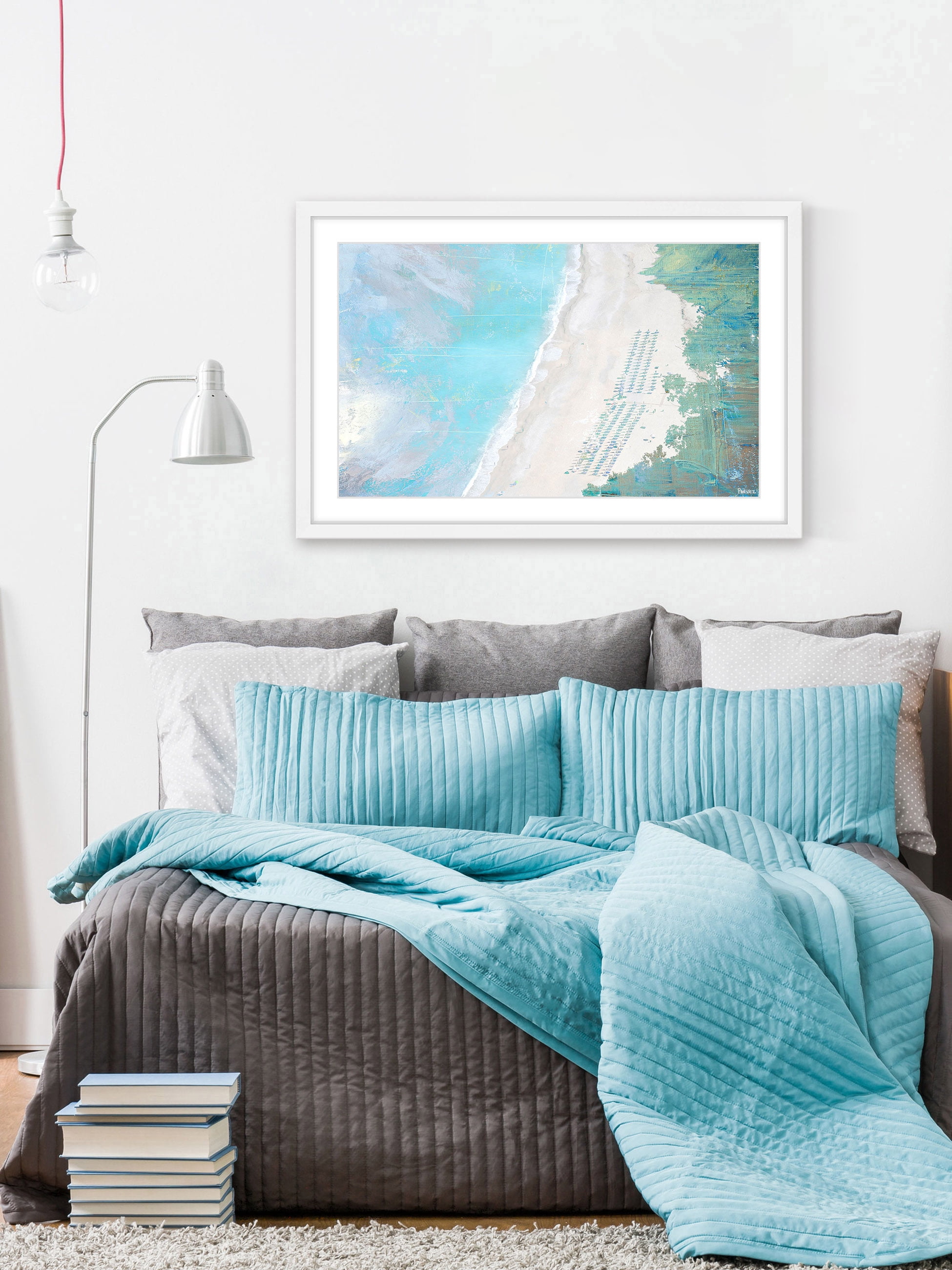 "Coastal Sand" Framed Painting Print