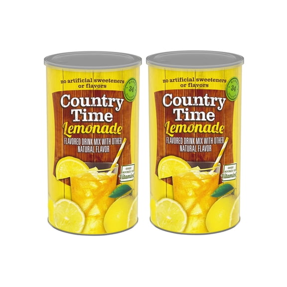2 Pack | Country Time Drink Mix, Lemonade, 82.5 oz