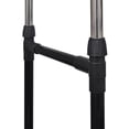 thumbnail image 3 of vidaXL Adjustable Clothes Rack 4 Castors 2 Hanging Rails, 3 of 4