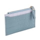thumbnail image 4 of Bolsa Bolso Cartera de color de contraste con patrón de cocodrilo de PU para mujer retro (azul), 4 of 7
