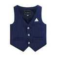 thumbnail image 1 of KYAIGUO Gilet de Costume Formel pour Garçons Tout-Petits Bébé Robe Classique à Col pour Mariage Fête 2-15 Ans, 1 of 8