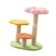 thumbnail image 2 of Rascador vertical con forma de flor, protector de muebles de 3 niveles para gatos de interior rosa, 2 of 9