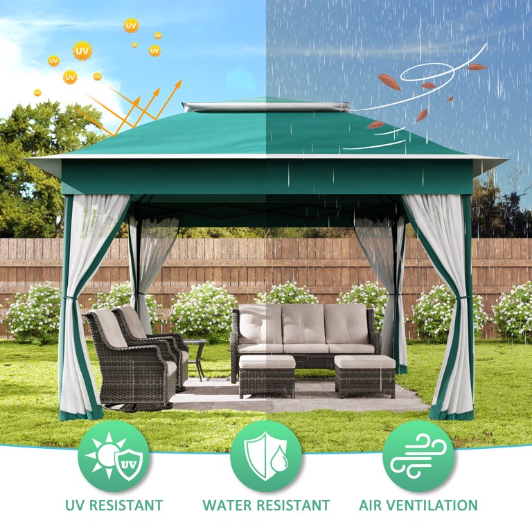 モモ⭐︎ひな Amazon.com : Joyside 11'x11' Pop Up Gazebo for Patios Canopy