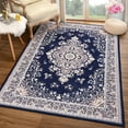 thumbnail image 2 of TWINNIS Area Rug Flowers Boho Design Rug for Living Room,Bedroom,6'x9',Blue, 2 of 7
