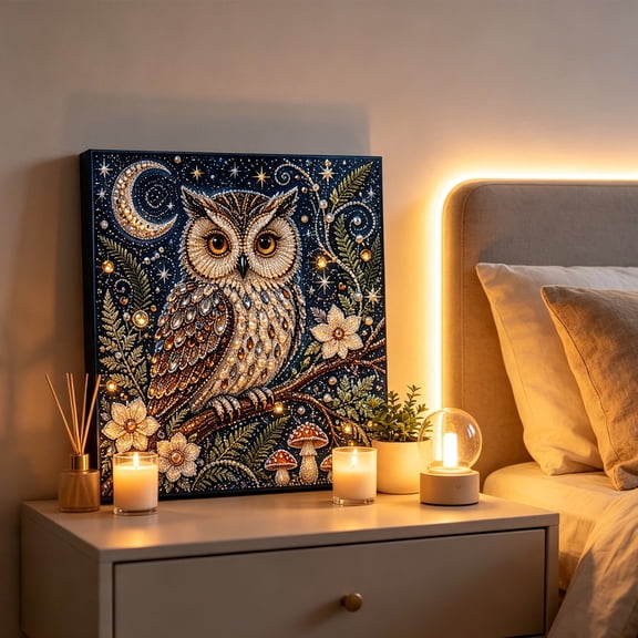 AMARHH Animal Pearl Art DIY Craft Kit, Handmade Pearl Beads Diamond Dots Painting Gem Sparkling Home Wall Decoration, 5D Diamond Painting for Adults Beginner