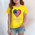 thumbnail image 4 of mgoYE 250th Anniversary USA Shirt Long Sleeve Girls Boy's 4th of July Independence Day T-Shirt Summer 1776 USA America Memorial Day Graphic Tees Tops(Yellow,3-4 Years), 4 of 5