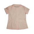 thumbnail image 2 of French Toast Girls' Short Sleeve Peter Pan Collar Blouse 33157-10.5Plus (pink), 2 of 2