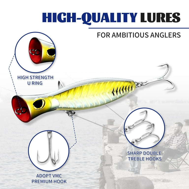 Topwater Fishing Lure Sinking Minnow for Saltwater and Freshwater Bionic 3D  Eyes VMC Hook Slow Jig Wobblers Artificial Bait for Sea Fishing Kits