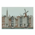 thumbnail image 1 of Amsterdam Cutting Board, Old Netherlands Historical Buildings European Art, Decorative Tempered Glass Cutting and Serving Board, in 3 Sizes, by Ambesonne, 1 of 2
