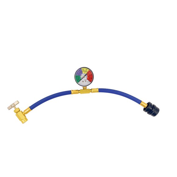 Kit De Recarga De Aire Acondicionado R1234Ry Manguera De Llenado De Refrigerante De 44563 Rosca Con Manómetro Accesorio De Refrigeración De Aire Para Coche Vogacara VI005004-00
