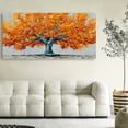 thumbnail image 5 of Canvas Wall Art for Living Room - Large Red Tree of Life Canvas Prints, Modern Abstract Nature Painting Wall Decor for Bedroom Bathroom and Office, 5 of 7