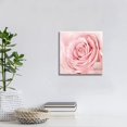 thumbnail image 5 of Pink Bathroom Decor - Pink Rose Close Up Canvas Wall Art Blush Pink Room Decor Aesthetic Light Pink Bedroom Decor Pink Artwork for Home Walls Floral Wall Pictures for Bathroom Wrapped 14x14inch, 5 of 6