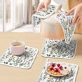 thumbnail image 5 of Spring Summer Floral Pot Holders for Kitchen Heatproof Potholder, 4 Pack Farmhouse Botanical Butterflies Hot Pads Multipurpose Oven Pads Cloth Potholders Trivet for Cooking and Baking, 5 of 8