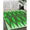 thumbnail image 3 of Ahgly Company Machine Washable Indoor Rectangle Transitional Neon Green Area Rugs, 8' x 10', 3 of 7