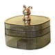 thumbnail image 4 of Caja de almacenamiento de joyas organizador de joyas, accesorios de viaje modernos de gran capacidad para mujeres, almacenamiento de joyas para Verde, 4 of 8