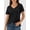 Black, variant on ANRABESS Womens Short Sleeve Tops Casual V Neck Wrinkle - Free Basic T Shirts Summer Cute Tee 2026 Spring Fashion Clothes Black Large