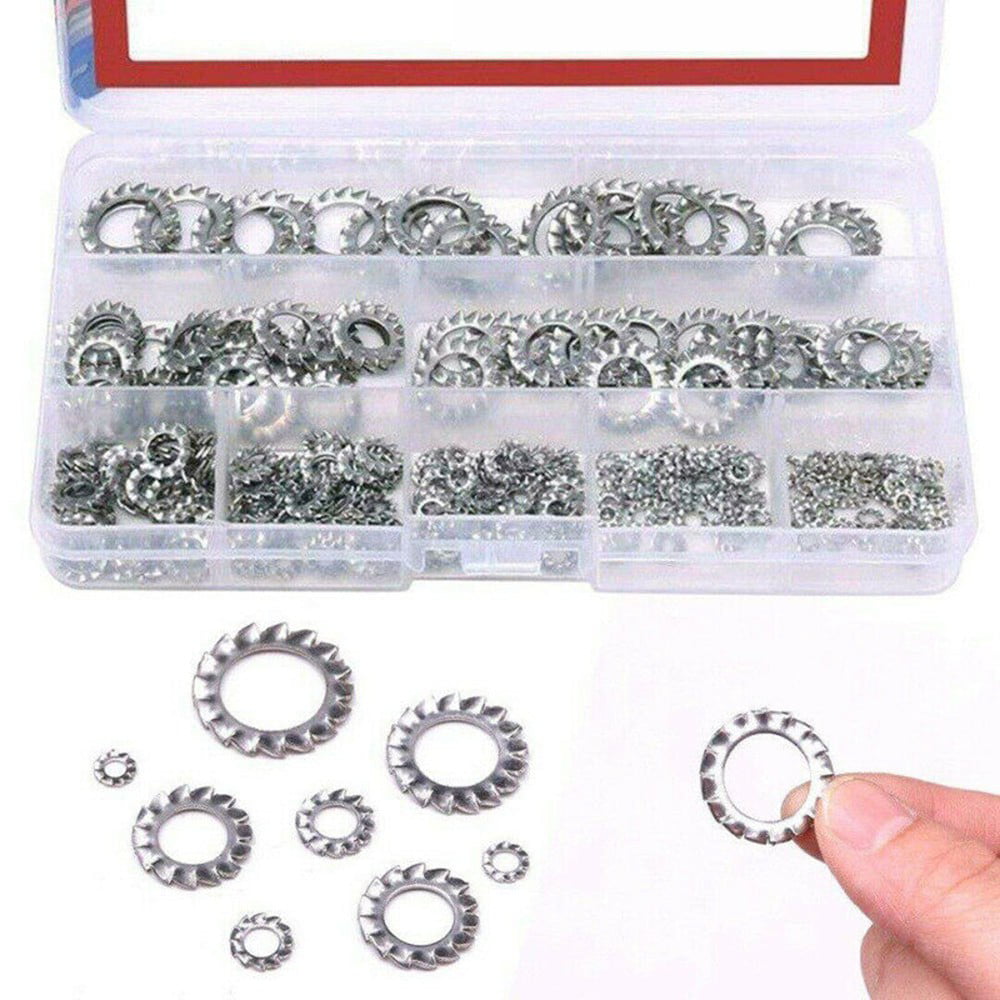 Star Washer Tooth 300* 300pc 300pcs Lock 304 Stainless Steel Assortment 