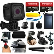 GoPro HERO5 Session HD Action Camera (CHDHS-501) + 96GB Essetial Accessories Bundle includes Solar Charger + Stabilizer + Head Strap + Car Mount + Selfie Stick + Travel Case + Car Charger + More!