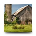 thumbnail image 3 of U R There Photography Churchill Christmas Barn in Summer Rustic Farmhouse Acrylic Analog Wall Clock, 3 of 6