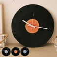 thumbnail image 7 of Sunset Vinyl Record Wall Clock, 11.8" Vintage Record Style Decorative Wall Clock, Silent Non Ticking Retro Wall Decor for Living Room Coffee Shop Home Ambiance, 7 of 7