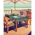 thumbnail image 2 of Outdoor Tablecloth with Umbrella Hole & Zipper, Teal Wood Grain Rectangle Tablecloth 60x102 Inch, Gradient Farm Old Wooden Board Vintage Patio Table Cover Waterproof Table Cloth for Picnic/Party, 2 of 7